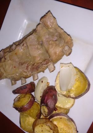 Una foto de Pechito de cerdo agridulce
