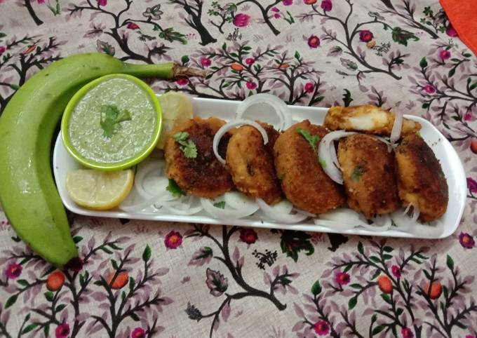 How to Make Ultimate Cheese Raw Banana cutlet