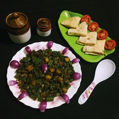 Aloo Bhindi A picture of Aloo Bhindi.