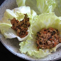 A picture of Scrumptious Tofu & Vegetable Miso in Lettuce Cups.
