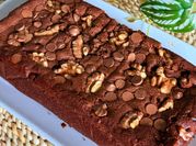 A picture of choco vanila cake