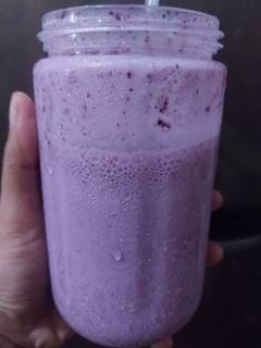 Foto resep Blueberry smoothies simple