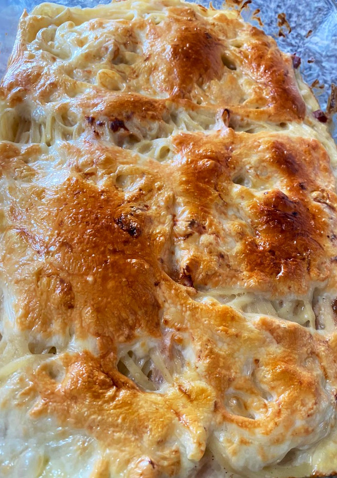 Una foto de Tallarines al horno
