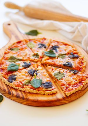 Foto de Pizza com base de aveia