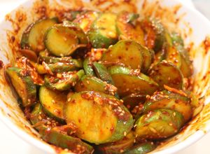 Hình của món Kim chi dưa leo Hàn Quốc trong vòng 30 phút.