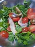 Cherry, berro y boquerones
