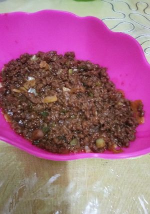 Foto resep Tumis Daging sapi giling isian roti goreng/bakpao