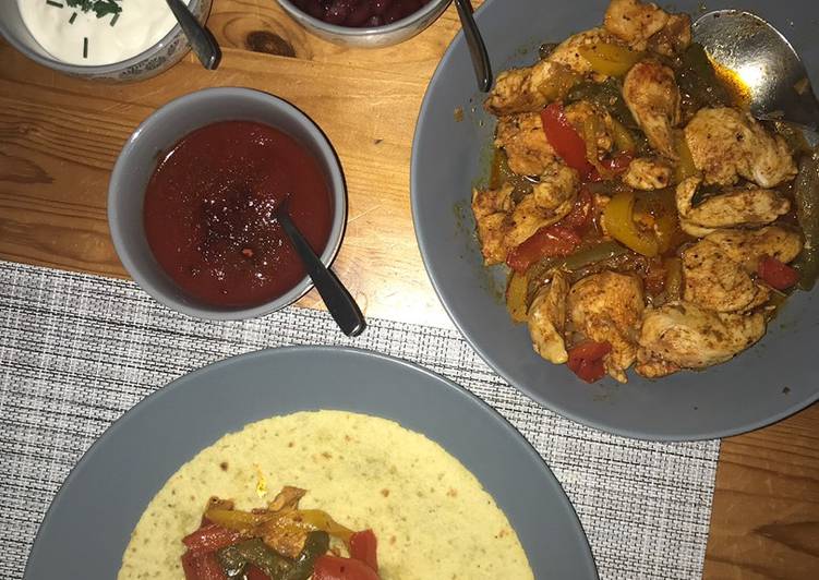 Recipe: Delicious Tortillas au poulet