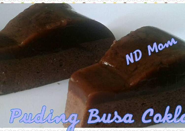 Puding busa coklat ala ND Mom