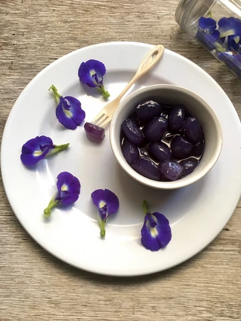 Cara Mudah Menyiapkan Resep Manisan Kolang-Kaling Telang yang Uenak Anti Ribet, Mantap