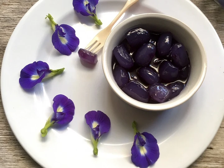 Cara Mudah Menyiapkan Resep Manisan Kolang-Kaling Telang yang Uenak Anti Ribet, Mantap