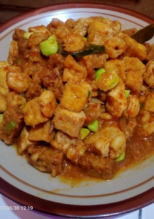 Foto resep Samgor udang tahu tempe pete