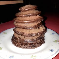 A picture of Chocolate pancakes.