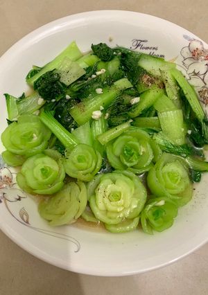 Hình của món Cải thìa xào tỏi.