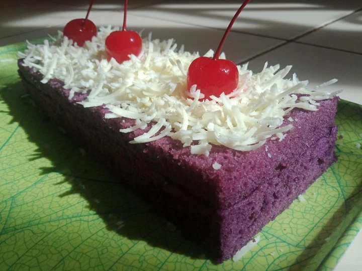 Cara Gampang Membikin Resep Bolu kukus ubi ungu yang Lezat Sekali Anti Ribet, Lezat