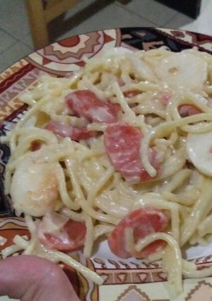 Foto resep Spagheti Cream Cheese #BikinRamadanBerkesan #30DaysChallenge