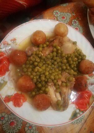 صورة لوصفة طاجين الجبانة بكريات الدجاح