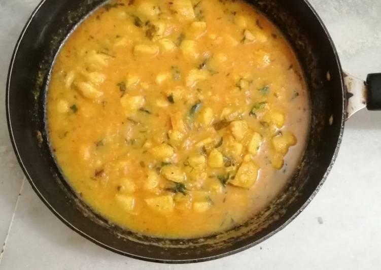 Recipe of Favorite Sweet potato curry (chilakada dumpa kura)