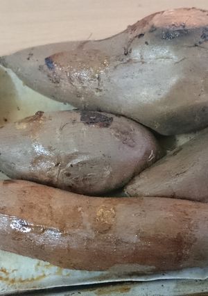 小烤箱烤地瓜 的食譜成品照片
