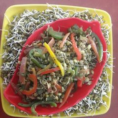 A picture of Chinese sprouts salad.