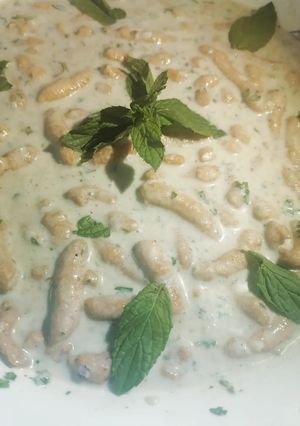 A picture of Green Dahi phulkian.