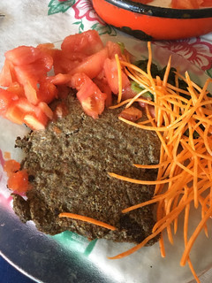 Una foto de Milanesa "de carne" vegetal, vegana Y SIN CARBOHIDRATOS