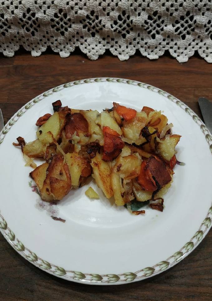 Смажена картопля 🥕(по-домашньому)