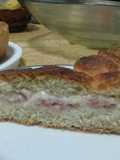 Torta rustica con mozzarella e prosciutto cotto