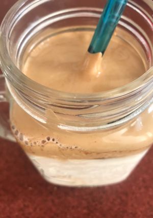 Una foto de Frapuccino casero