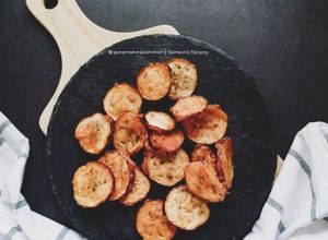 Gambar Tempura terung (salutan adunan stail pastri)