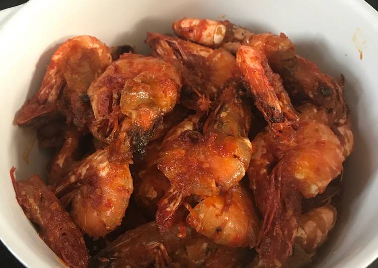 Cara Gampang Membuat Udang sambal merah yang Menggugah Selera