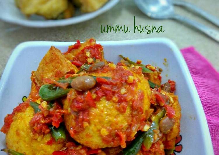 Telur tahu sambal tauco