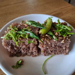 A picture of Ragi dhokla.