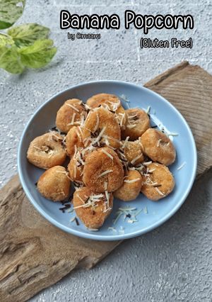 Foto resep Banana Popcorn (Gluten Free)
