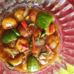 A picture of Chilli paneer kofta.