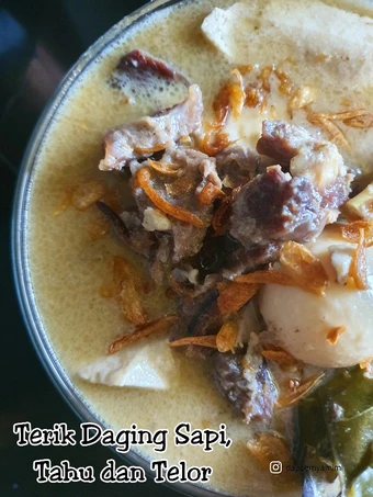 Langkah Gampang Membuat Resep Terik Daging Sapi, Tahu dan Telor yang Lezat Sekali Anti Ribet, Bikin Ngiler