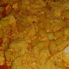 A picture of Chana aloo stir fry(homemade paneer Potato fry).