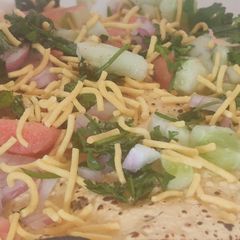 A picture of Masala papad.