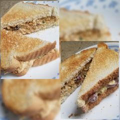 A picture of Vegan Spicy Chickpea "Tuna Salad" Sandwiches.