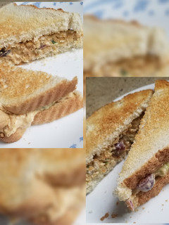 A picture of Vegan Spicy Chickpea "Tuna Salad" Sandwiches.