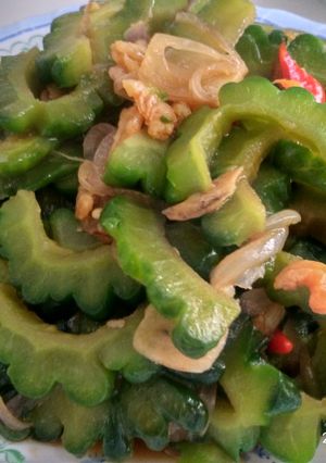Foto resep Tumis pare udang kering ala prlangi