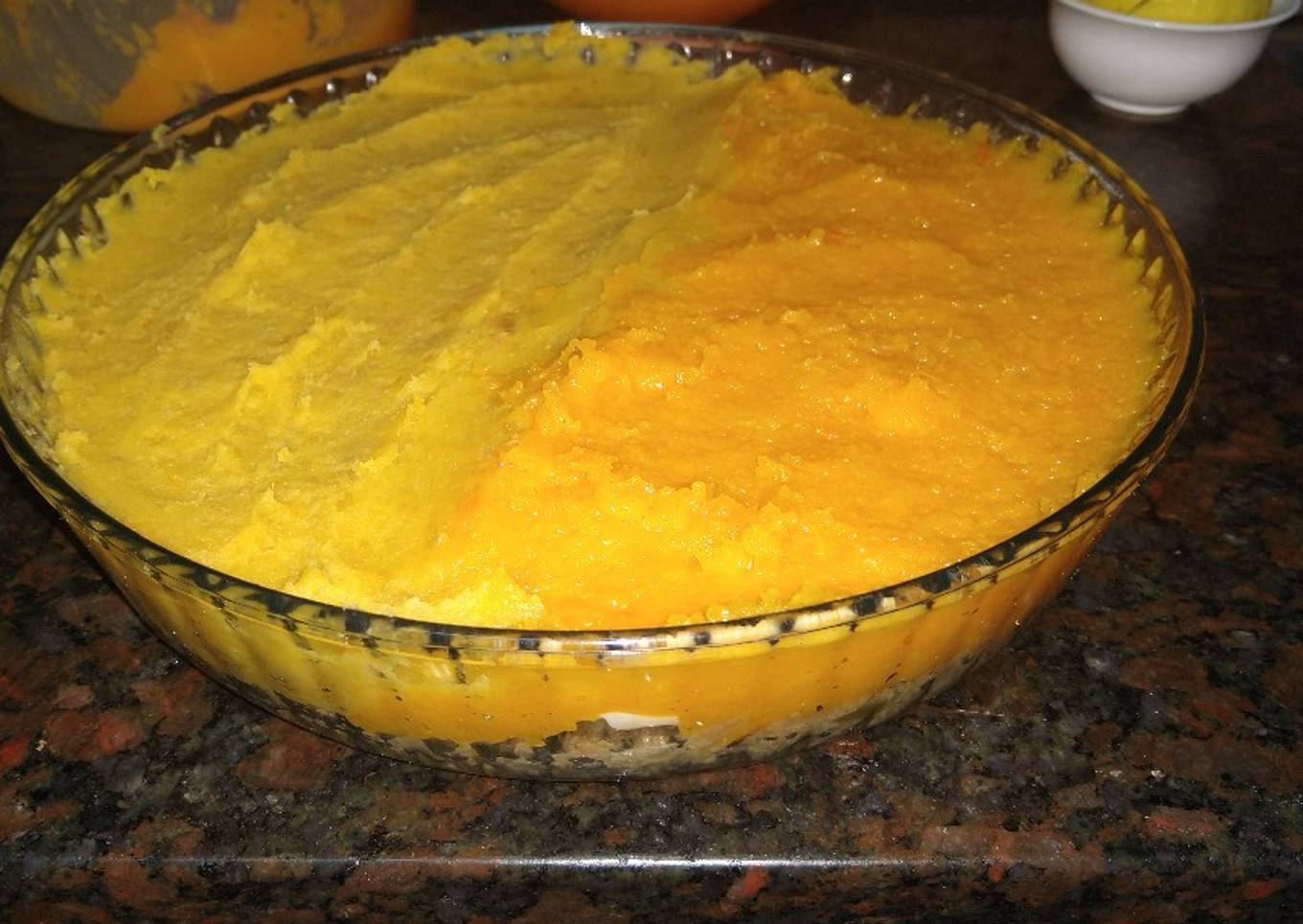 Pastel de calabaza y batata