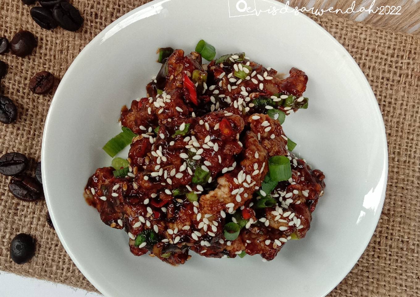 Ayam Saos Kopi (Chicken Coffee) ala Evis