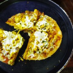 A picture of No yeast instant pizza.