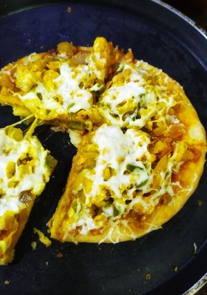 A picture of No yeast instant pizza.
