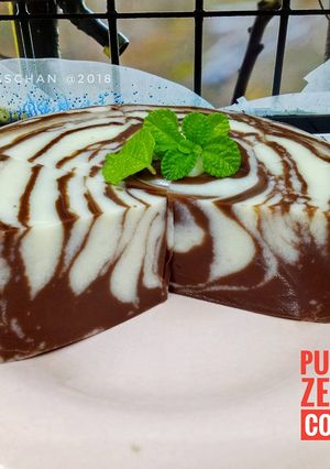 Foto resep Puding Zebra Coklat