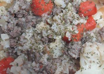 The New Way Serving Recipe Cauliflower Carrots and Hamburger Practical Delicious The New Way Serving Recipe Cauliflower Carrots and Hamburger Practical Delicious