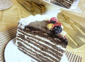 صورة لوصفة كيكة الشوكولاتة الروسية 🇷🇺 Chocolate Spartak Cake