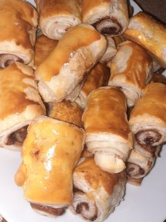 Nutellás csigák recept fotója