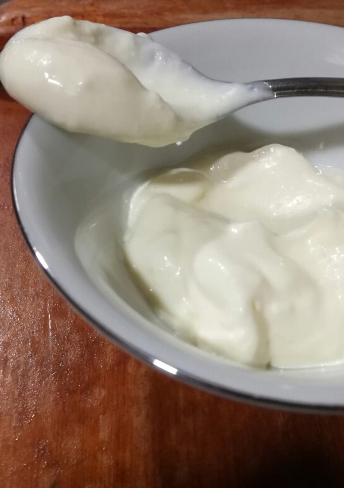 Una foto de Mayonesa en licuadora